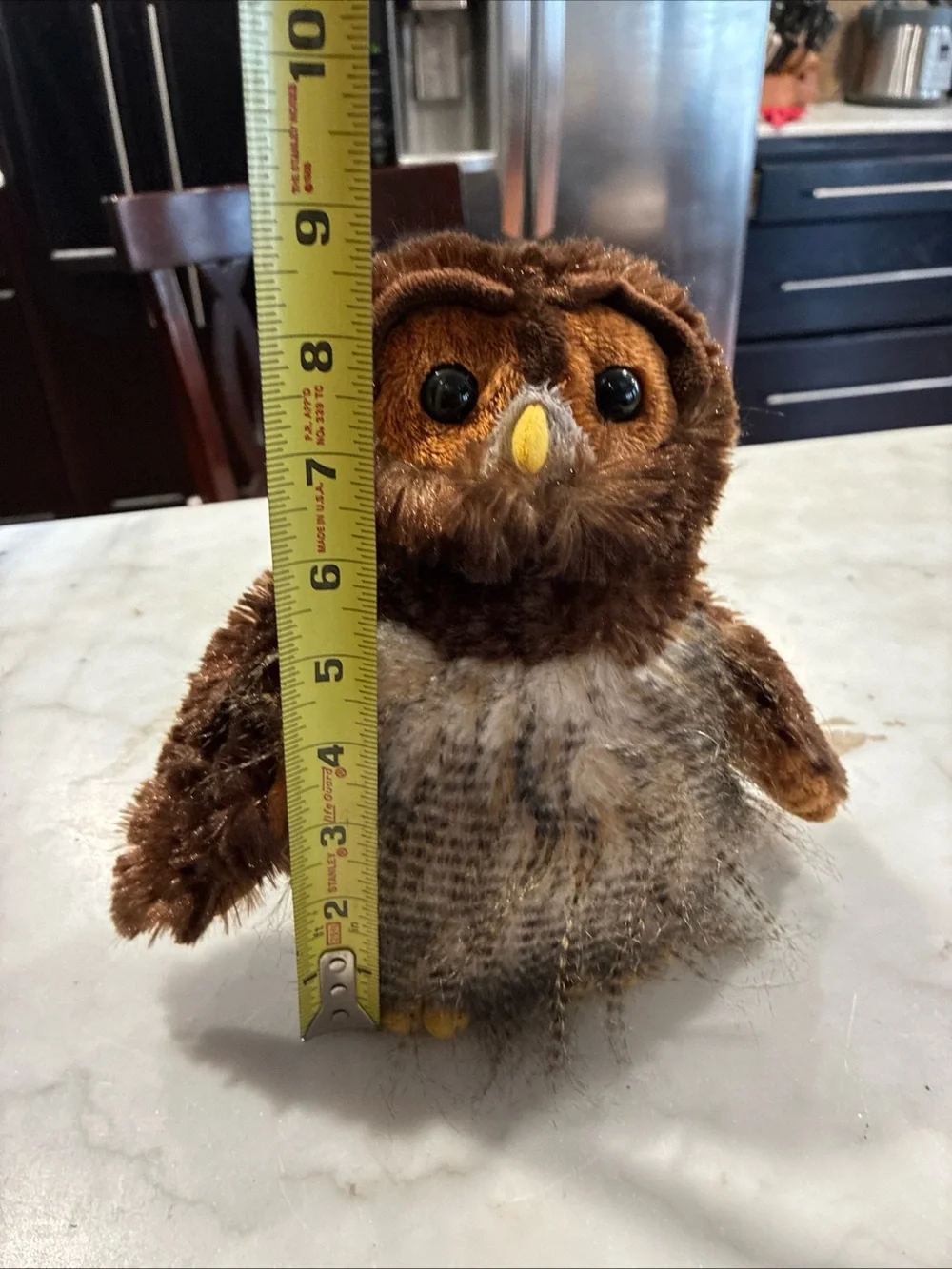 WebKindz Ganx Stuffed Animal Plush Brown Batted owl 9